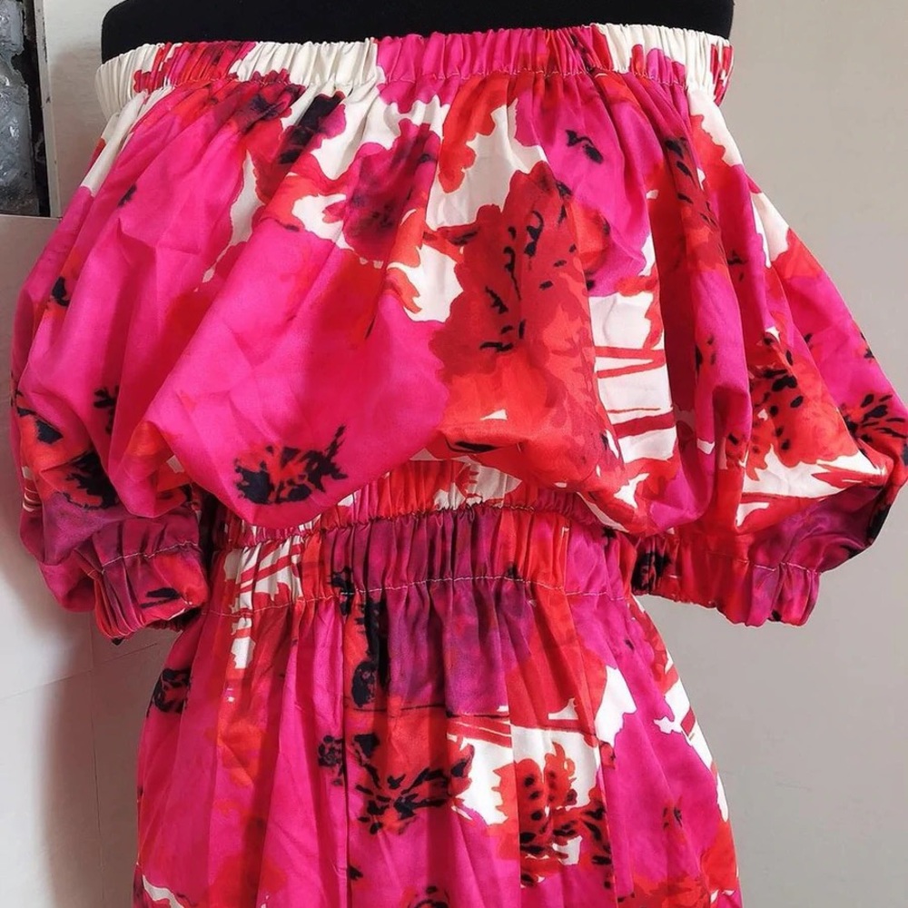 Off shoulder midi dress
